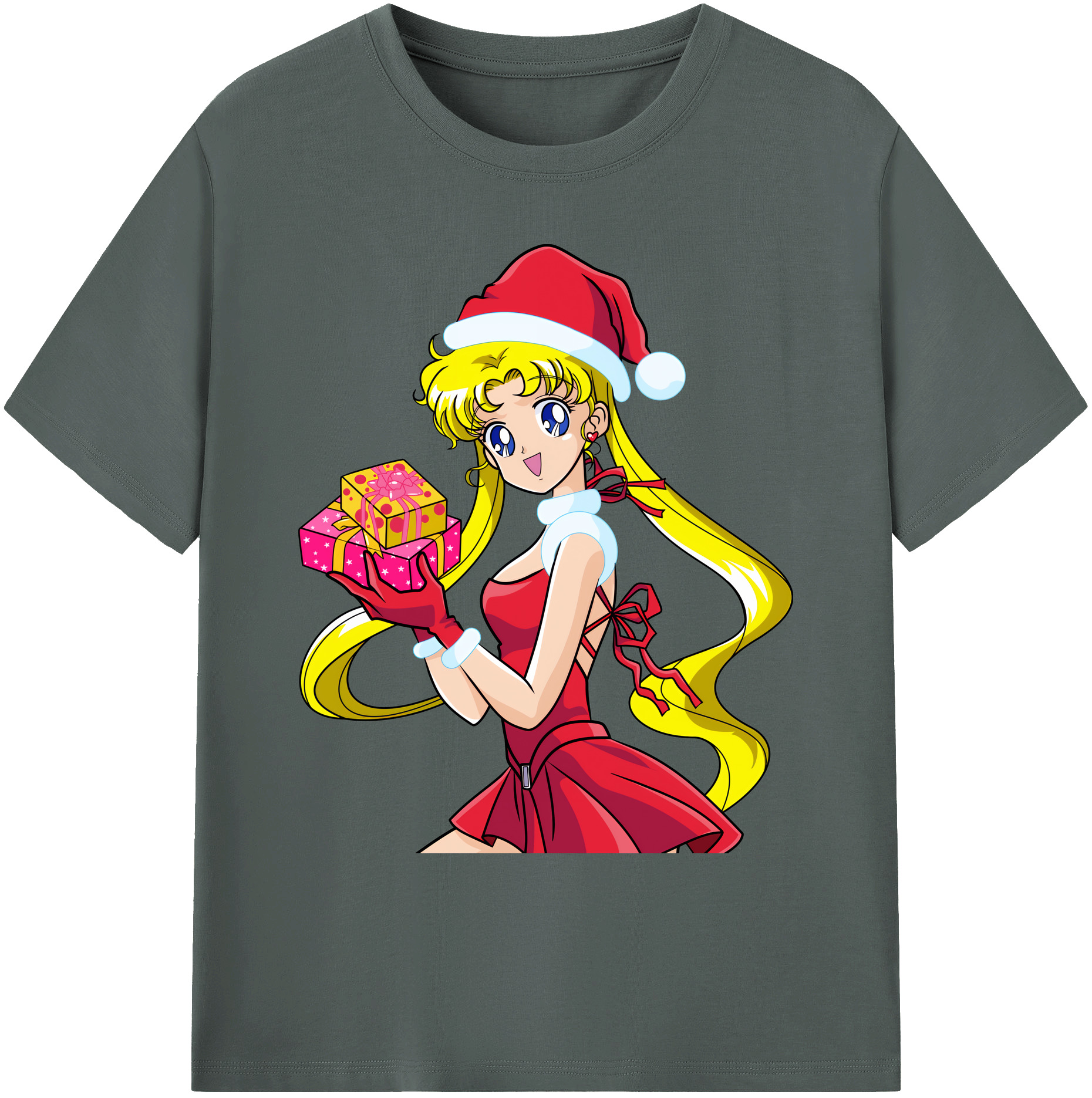 （画像用） 美少女戦士セーラームーン 月野 うさぎ つきの うさぎ Sailor Moon Tsukino Usagi 綿100％ メンズ半袖Tシャツ｜肌触りやわらか＆通気性
